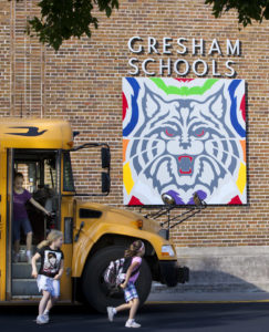 Gresham School Mascot Barn Quilt
