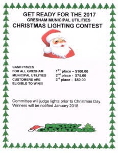 Gresham Holiday Lighting Contest